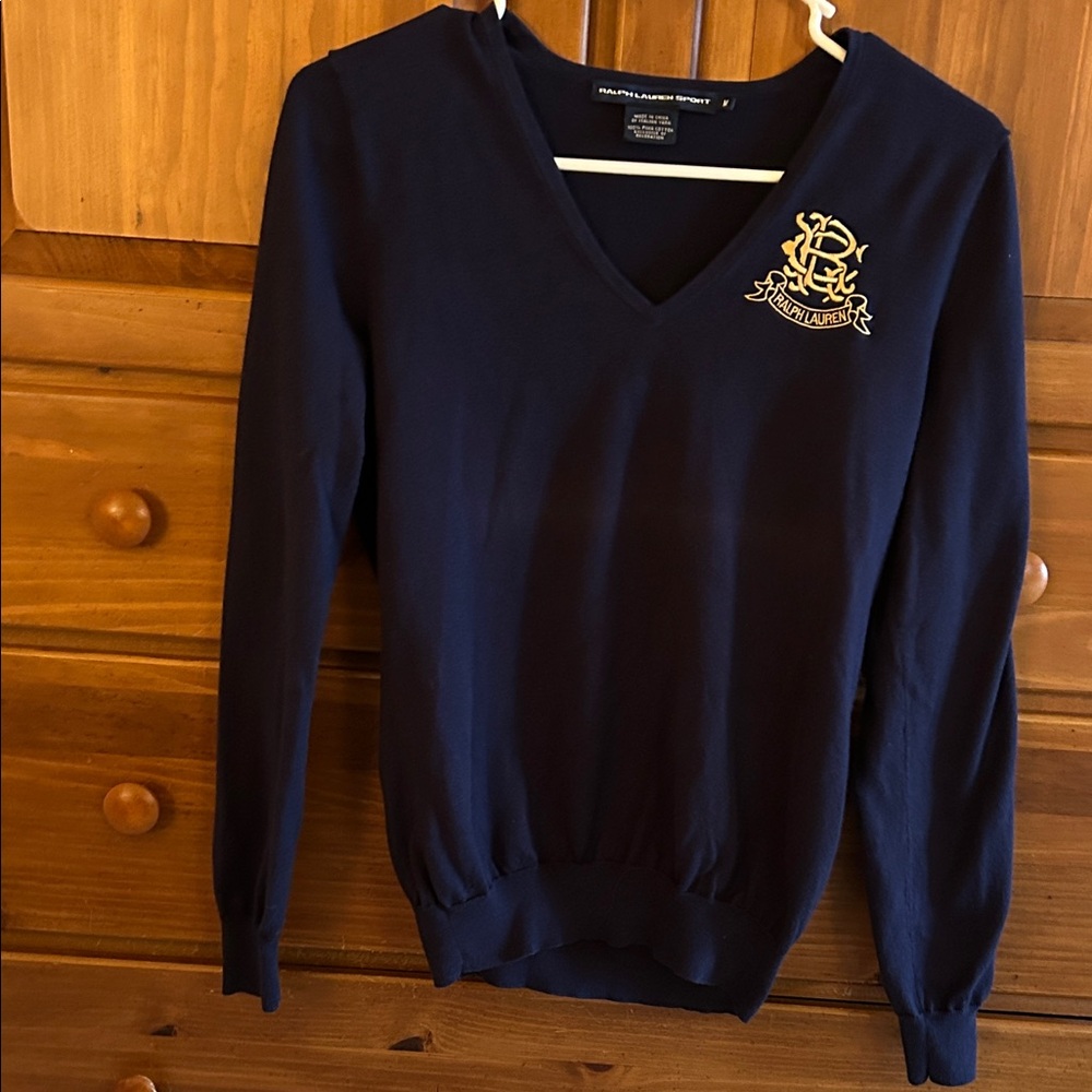 Ralph Lauren Deep Blue V-Neck Sweater